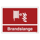 Brandslange Brandskilt