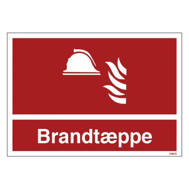 Brandtæppe Brandskilt