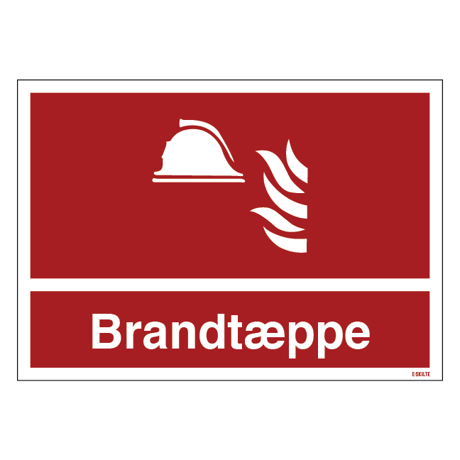 Brandtæppe Brandskilt