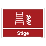 Stige Brandskilt