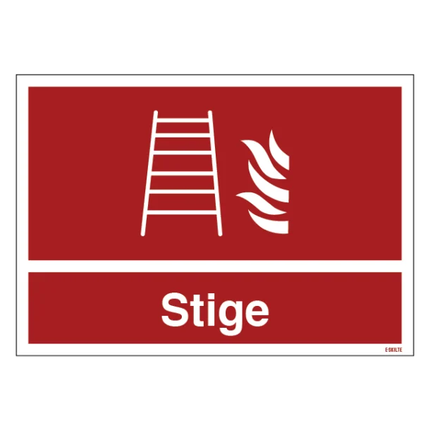 Stige Brandskilt