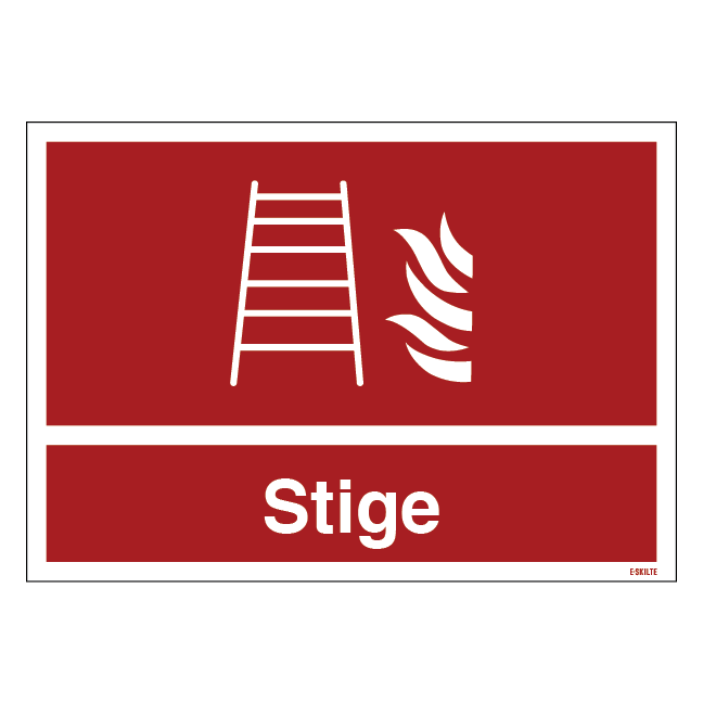 Stige Brandskilt