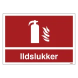 Ildslukker skilte