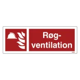 Røgventilation Brandskilt