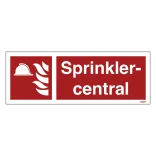 Sprinklercentral Brandskilt