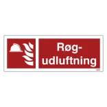 Brandskilt - Røgudluftning