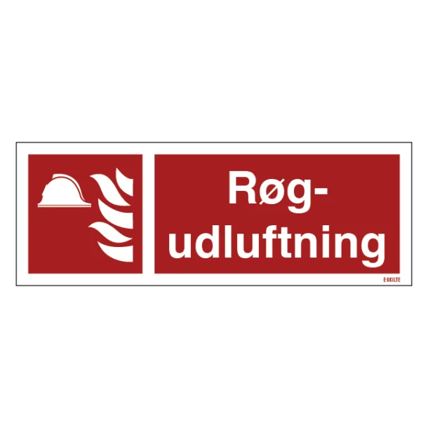 Brandskilt - Røgudluftning