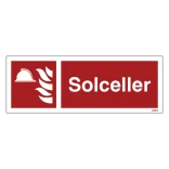 Solceller brandskilt