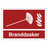 Branddasker brandskilt