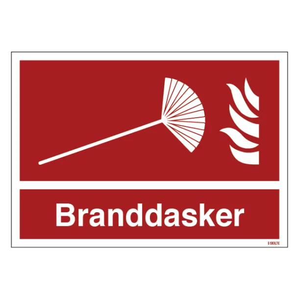 Branddasker brandskilt