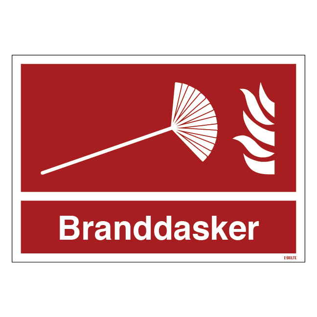 Branddasker brandskilt