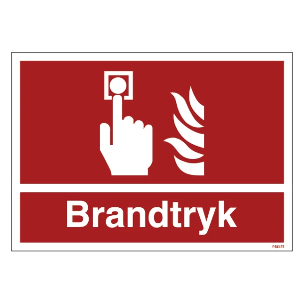 Brandskilt - Brandtryk