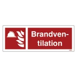 Brandventilation Brandskilt