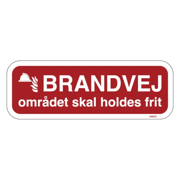 Brandvej området skal holdes frit skilt