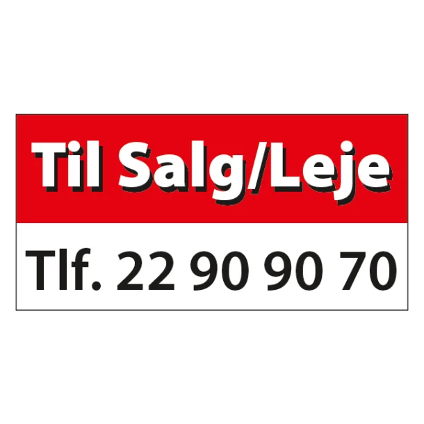 Til salg / leje skilt