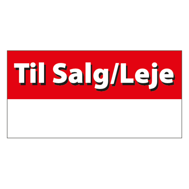 Til salg / leje skilt - Image 2