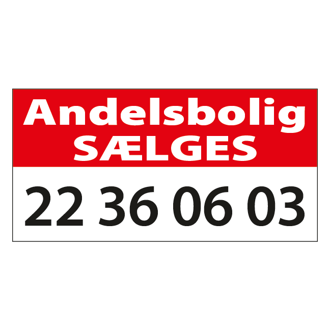 Andelsbolig sælges skilt