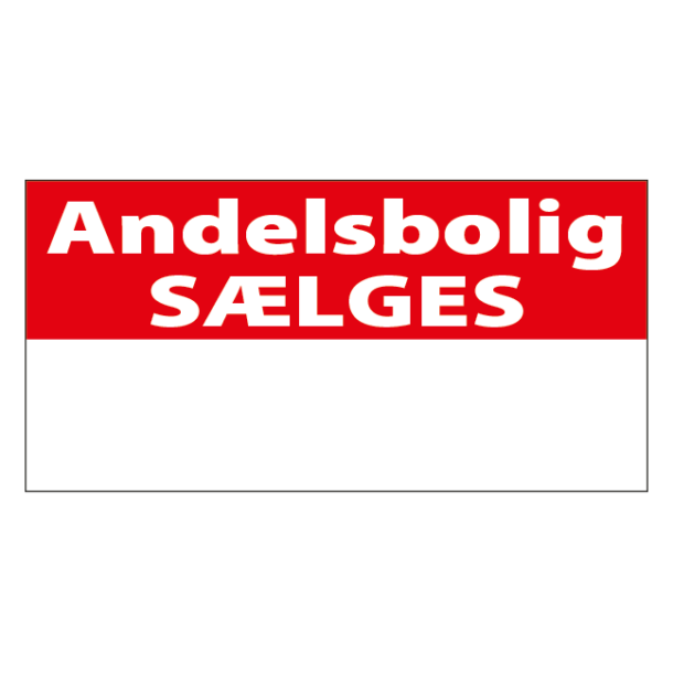 Andelsbolig sælges skilt - Image 2