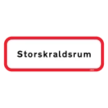 Storskraldsrum skilt