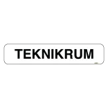 Teknikrum Bygningsskilt