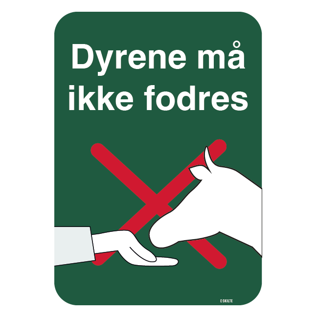 Dyrene må ikke fodres skilt