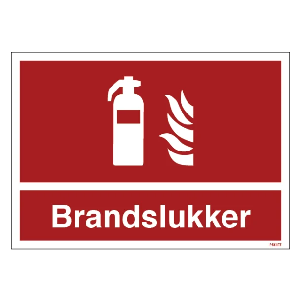 Brandslukker Skilt