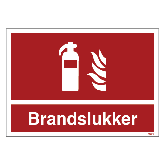 Brandslukker Skilt