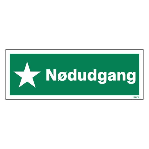 Nødudgang Skilt