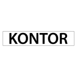 Kontor. Bygningsskilt