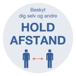 Hold afstand skilt