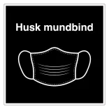 Husk mundbind skilt - Mundbind pictogram