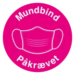 Mundbind skilte (Pink)