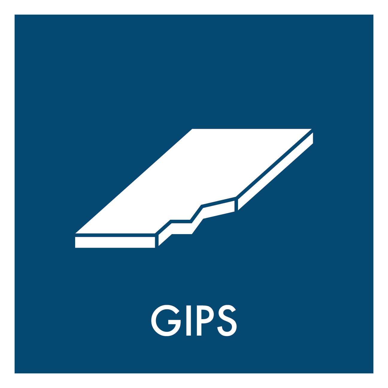 Gips affald skilt - Dansk Affaldssortering