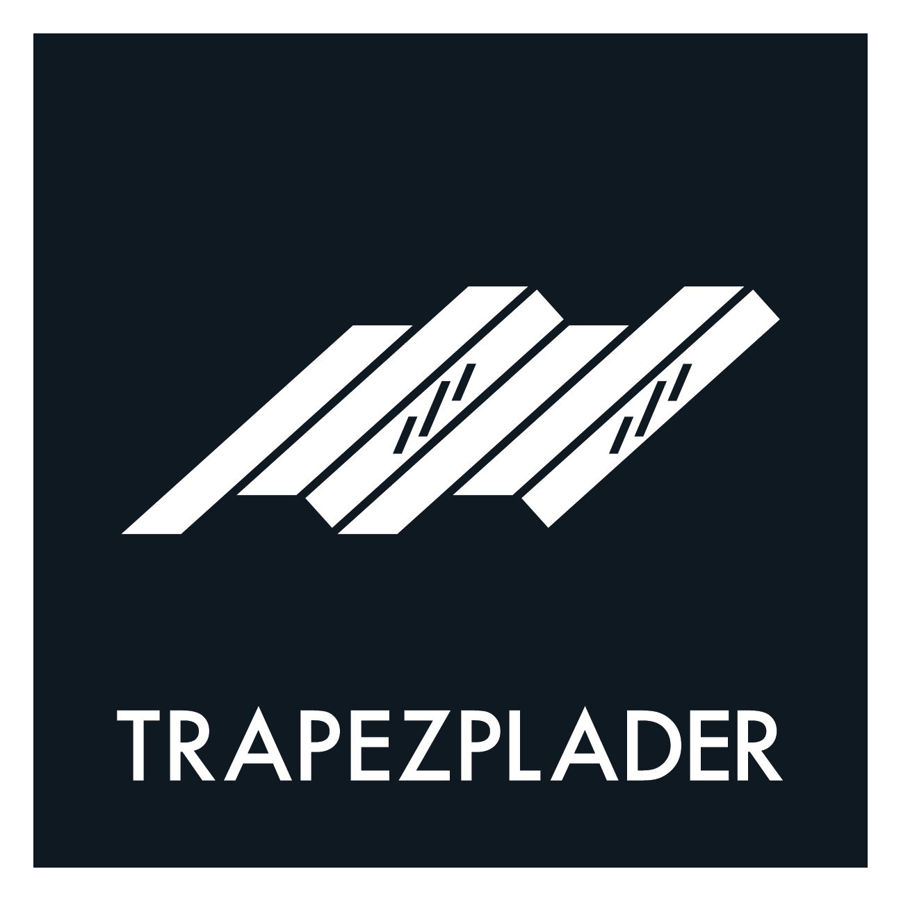 Trapezplader sort skilt - Dansk Affaldssortering