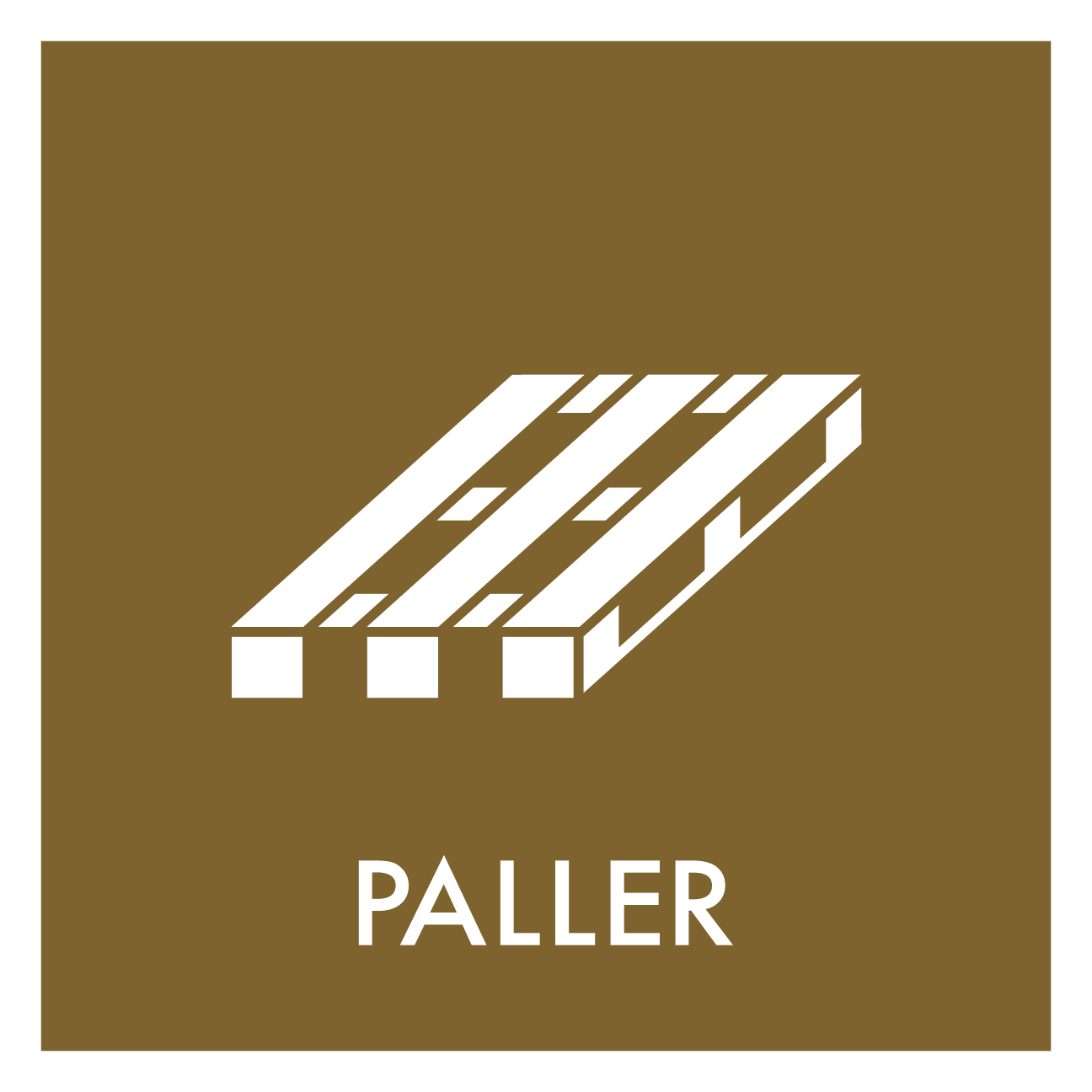 Paller affald skilt - Dansk Affaldssortering