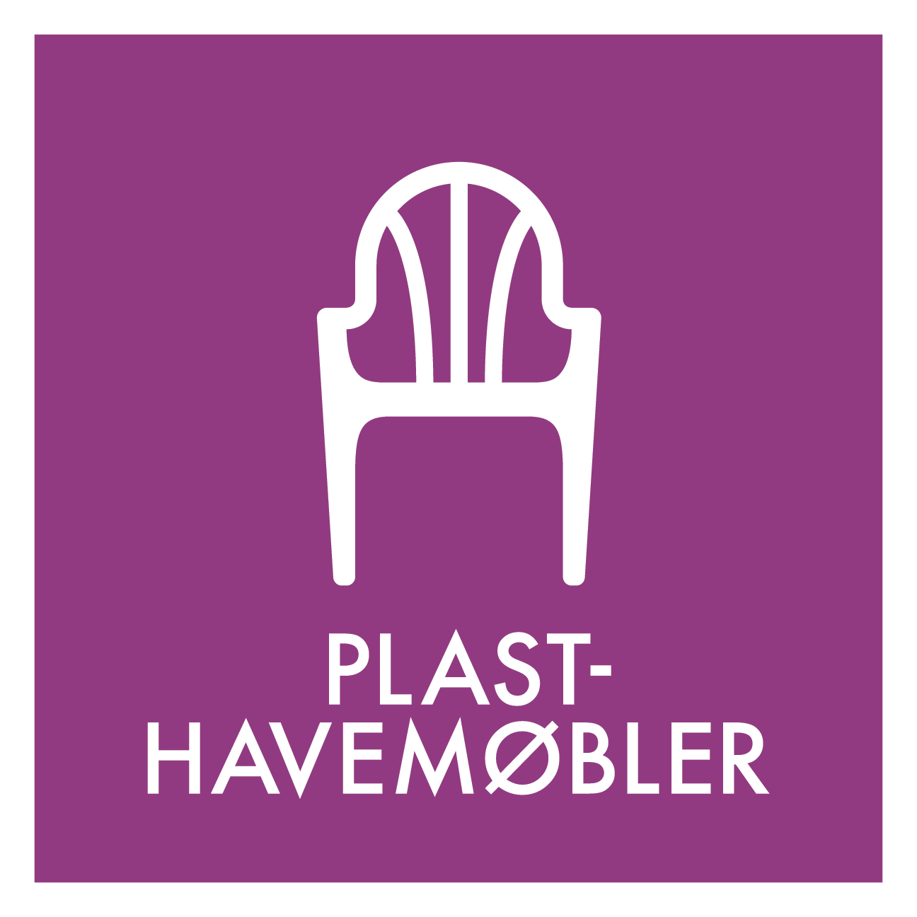 Plasthavemøbler affald skilt - Dansk Affaldssortering