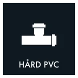 Hård PVC affald sort skilt - Dansk Affaldssortering