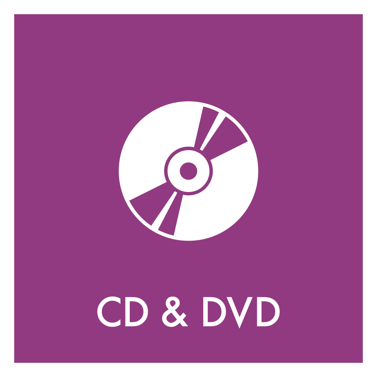 CD & DVD affald skilt - Dansk Affaldssortering