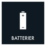 Batterier affald sort skilt - Dansk Affaldssortering