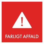 Farligt affald skilt - Dansk Affaldssortering