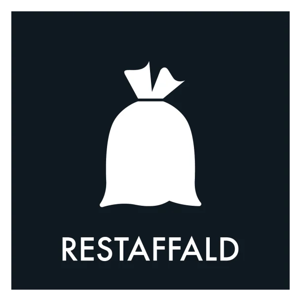 Restaffald skilt - Dansk Affaldssortering