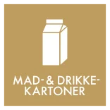 Mad- og drikkekartoner affald skilt - Dansk Affaldssortering