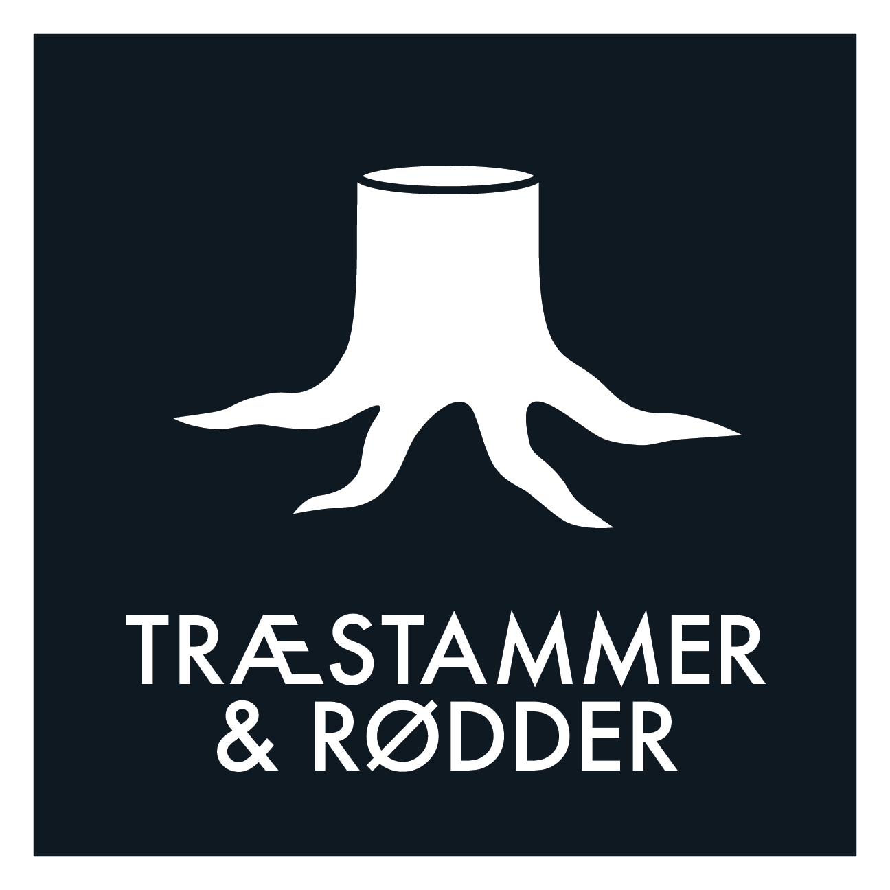 Træstammer & rødder affald sort skilt - Dansk Affaldssortering