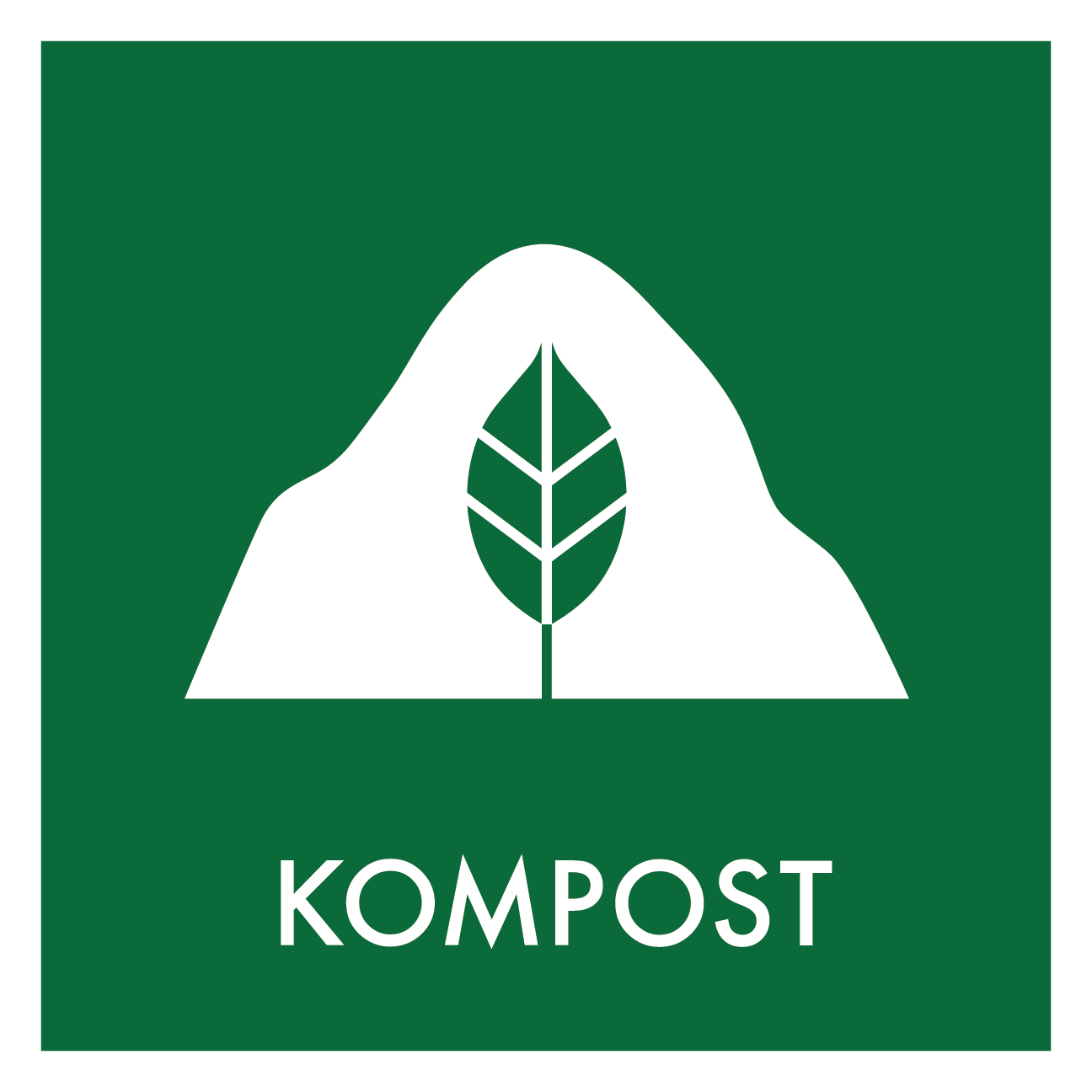 Kompost affald skilt - Dansk Affaldssortering