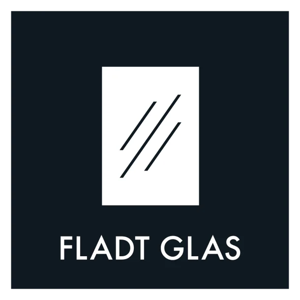 Fladt glas affald sort skilt - Dansk Affaldssortering