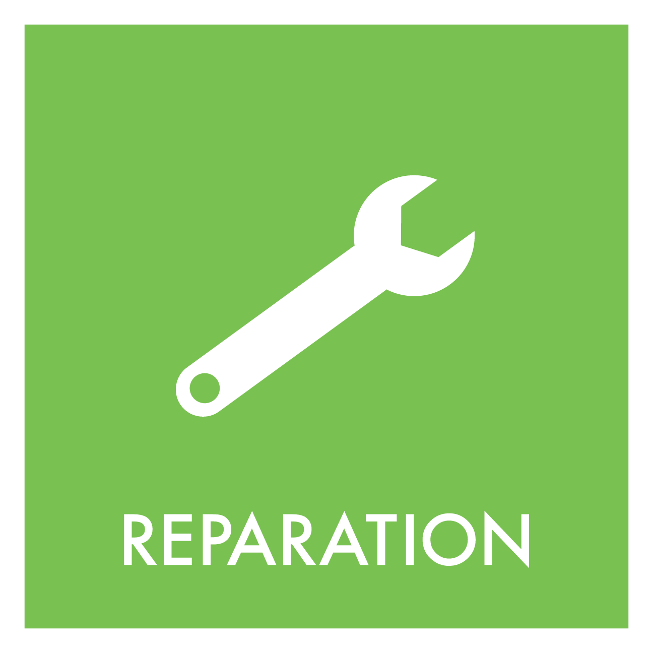 Reparation affald skilt - Dansk Affaldssortering