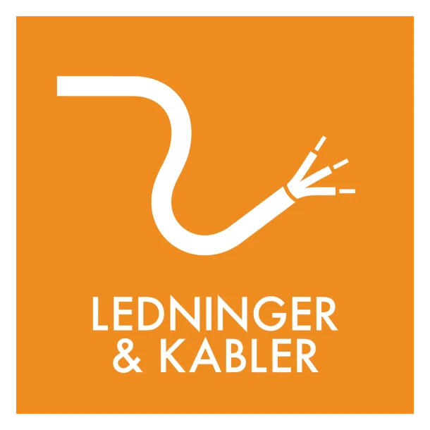 Ledninger & kabler affald skilt - Dansk Affaldssortering