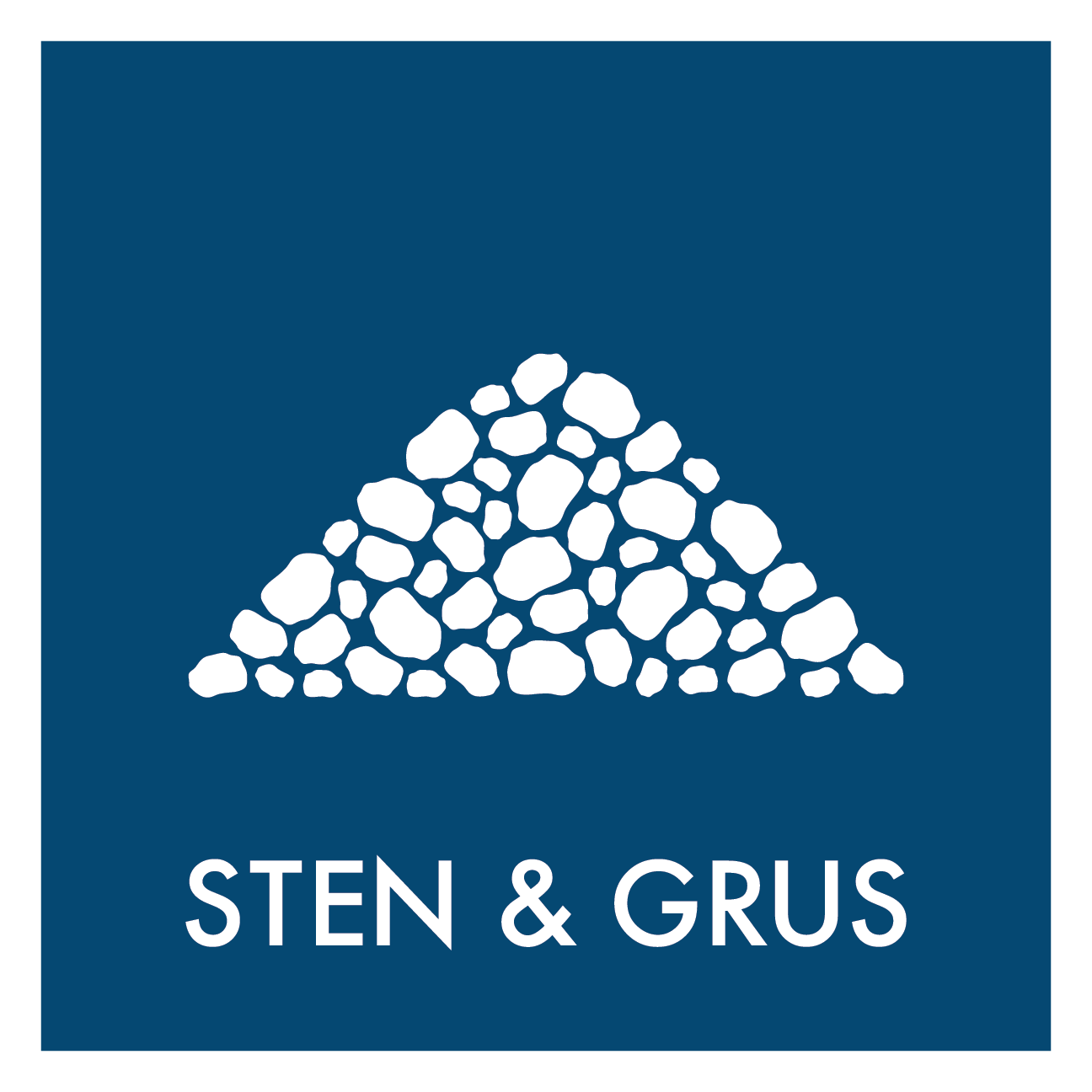 Sten & grus affald skilt - Dansk Affaldssortering