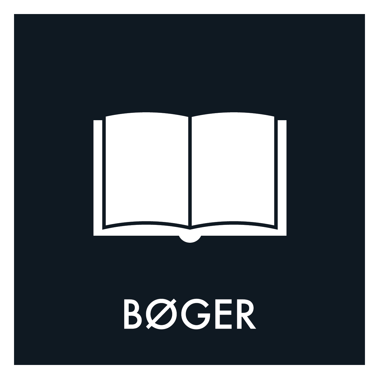 Bøger affald sort skilt - Dansk Affaldssortering