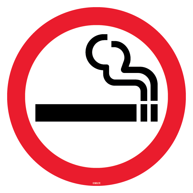 Rygning tilladt skilt